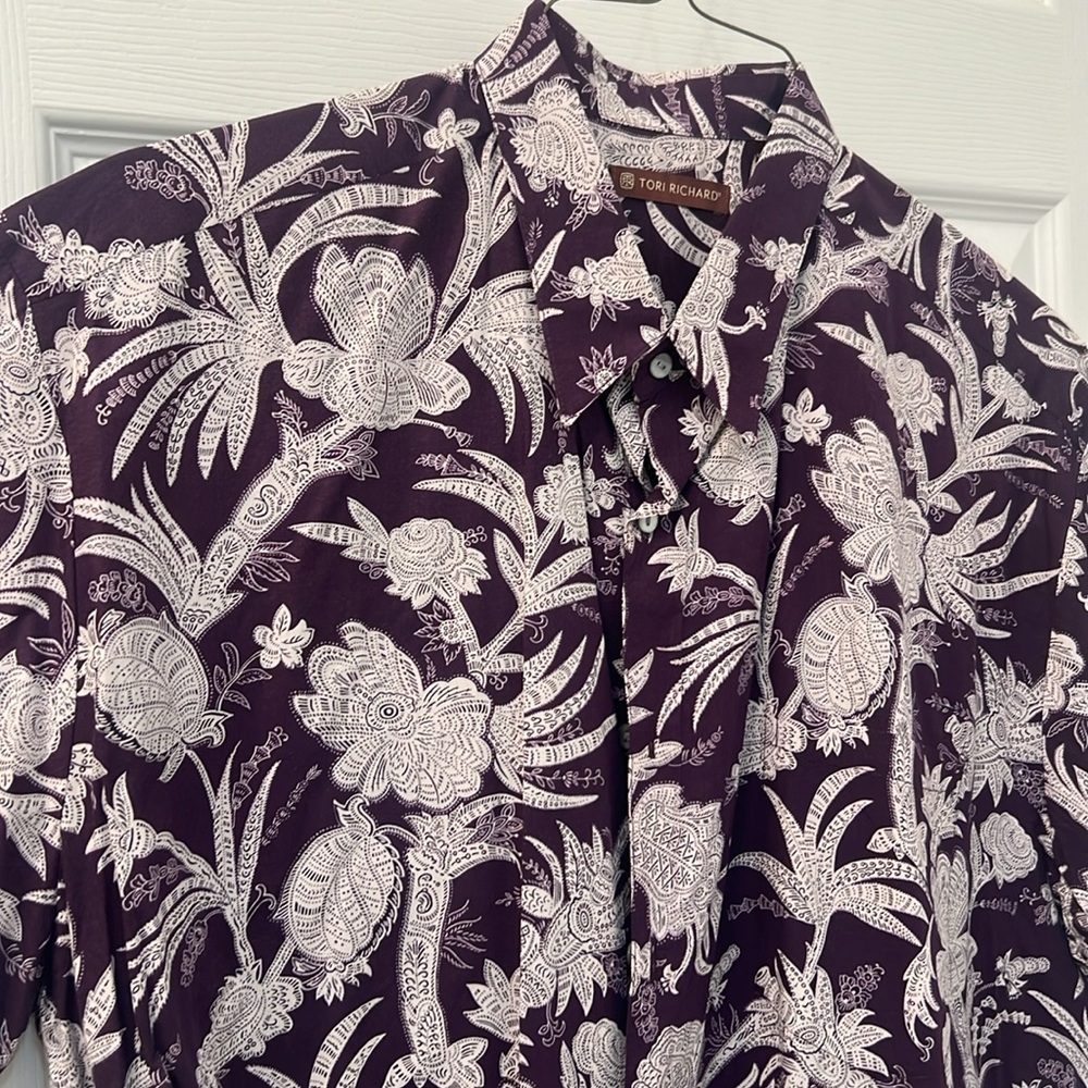 Men's Purple Aloha Shirt